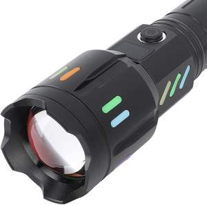 Lampe torche LED étanche 30W à longue portée 1000m, portable, zoomable, tactique, avec corps en aluminium, rechargeable, vente en gros - Product Image 3