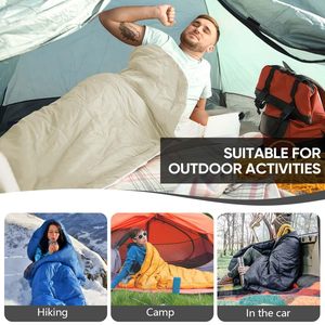 Saco de Dormir Tipo Momia Portátil de 700g para Adultos, Hecho de Poliéster, Perfecto para Mantener el Calor y la Comodidad en Campamentos, Senderismo y Escalada al Aire Libre - Product Image 2