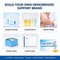 Capsules de soutien pour hémorroïdes sous marque privée OEM ODM Confort intestinal pour l'inconfort anal avec capsules à base de plantes pour hémorroïdes 7 Vente en gros