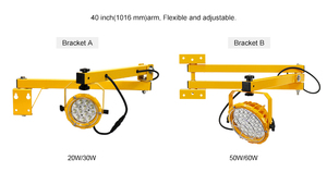 Lámpara LED para Docks de 30W 50W 60W 3300Lm 5000K con Clasificación IP65, Certificaciones ETL DLC CE, 5 Años de Garantía, AC100-277V, Lámpara LED Industrial para Docks - Product Image 5