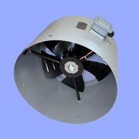 Ventilateur de refroidissement électrique à roulement à billes, ventilateur axial à conduit G225A OEM pour applications industrielles, rotor externe VFD à fréquence variable