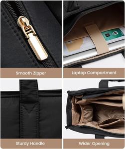 Quilted Puffer Tote Bag for Women Soft Puffy <strong>Handbag</strong> Lightweight Shoulder Bag Daily <strong>Handbag</strong> - Product Image 4