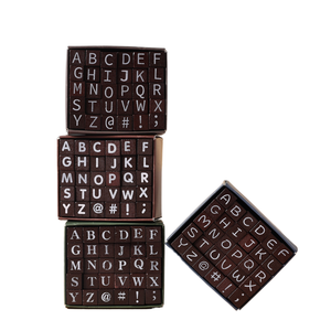 Timbri Alfabetici <span class=keywords><strong>in</strong></span> Legno per Diario, Set di Timbri Decorativi <span class=keywords><strong>in</strong></span> Legno e Gomma Mini con Scatole - Product Image 1