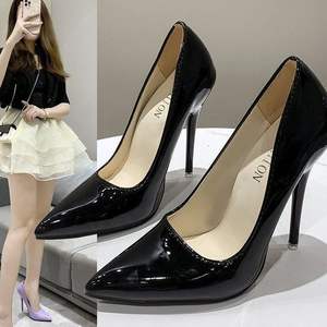 Talla Plus Mujer Punta estrecha Tacón alto Rojo Azul Tacones <span class=keywords><strong>Para</strong></span> Dama - Product Image 2