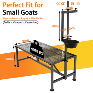 Supporto per <span class=keywords><strong>Capre</strong></span> JH-Mech 400 lbs per Toelettatura e Taglio Zoccoli con Piattaforma Spessa 1mm e Design Antiscivolo, Supporto per Mungitura <span class=keywords><strong>Capre</strong></span> - Product Image 2