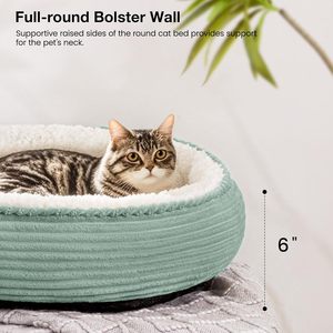 <span class=keywords><strong>Coussin</strong></span>-lit pour <span class=keywords><strong>chat</strong></span> et chien Love's Cabin Donut 20 pouces, fond antidérapant et résistant à l'eau, super doux, durable, lavable, lit de luxe vert pomme - Product Image 5
