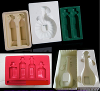 Plateau intérieur en plastique floqué personnalisé, multicolore, souple, pour cosmétiques, accessoires électroniques, matériel, artisanat, boîte cadeau