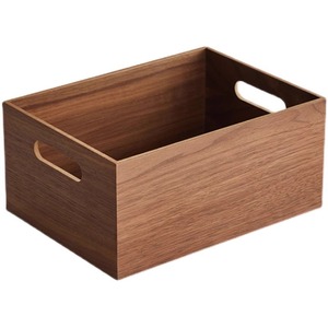Wooden Desktop Storage <b>Box</b> Rectangular Office Organizer For <b>Snacks</b> Cosmetics And Miscellaneous Items <b>Japanese</b> Style - Product Image 5