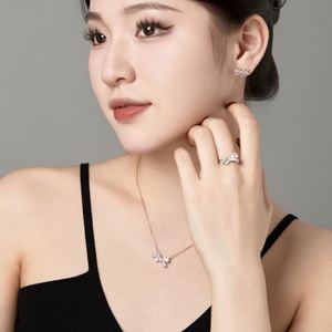 Collar de Plata S925 con Colgante en Forma de Lazo con Circonita Cúbica 5A, Diseño de Moda Dylam, Regalos para el Día de San Valentín 2024 - Product Image 2