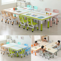 Chaise d'étude en plastique de luxe Offre Spéciale pour maternelle Table d'étude réglable pour enfants