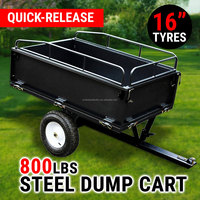 Remorque utilitaire polyvalente pour VTT, remorque multifonctionnelle pour VTT, remorque tondeuse pour quad avec faible MOQ pour la maison et le jardin
