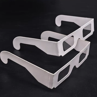 Lunettes de Diffraction Cœur à Monture Imprimée Couleur Personnalisée, Accessoires de Télescope, Protection Idéale pour les Yeux, Lunettes d'Éclipse Solaire