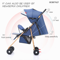 Dormir assis luxe pliable charrette à bras poussette bébé poussette bébé 2023