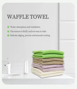 Wholesale Portable Travel Private Label Cloth Wipes Custom Reusable Soft Waffle Wet Wipes Baby