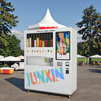 Distributeur automatique intelligent de smoothie de parcs d'attractions de plage d'été Pièce de monnaie à dégagement rapide indispensable pour soulager la chaleur estivale