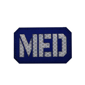6 colori MED Rescue Bag Badge MEDIC taglio Laser IR emblema Morale riflettente con supporto ad anello a gancio - Product Image 5