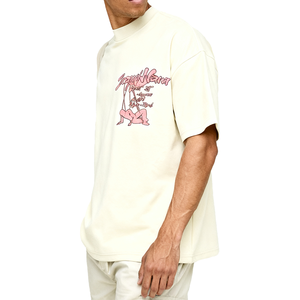 T-Shirt Vintage Streetwear Estive <span class=keywords><strong>con</strong></span> <span class=keywords><strong>Nome</strong></span> del Marchio Personalizzato, Serigrafia <span class=keywords><strong>con</strong></span> Logo, <span class=keywords><strong>Magliette</strong></span> in Cotone Oversize per Uomo - Product Image 2