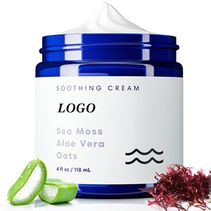 Bliw - <span class=keywords><strong>Crema</strong></span> Hidratante <span class=keywords><strong>Facial</strong></span> de Absorción Rápida <span class=keywords><strong>para</strong></span> Piel Seca y <span class=keywords><strong>Eczema</strong></span> con Musgo Marino, Aloe y Avena, Vegana y Orgánica, Marca Privada - Product Image 1