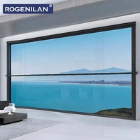 Ventanas Corredizas Verticales Minimalistas de Aluminio Rogenilan, Ventana Personalizada con Vidrio de Baja Emisividad para Residencias Costeras