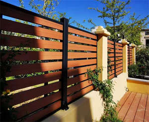 Panneaux de <span class=keywords><strong>clôture</strong></span> en WPC imperméables anti-UV en gros piquets de jardin en composite bois-plastique traités thermiquement 3D intervalle complet pour une utilisation à domicile - Product Image 3