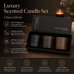 Luxury Private Label Natural <strong>Soy</strong> Wax Scented <strong>Candle</strong> Set - Product Image 5