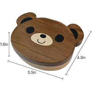 Las cajas <span class=keywords><strong>de</strong></span> madera del Hada <span class=keywords><strong>de</strong></span> los dientes en forma <span class=keywords><strong>de</strong></span> oso son regalos <span class=keywords><strong>de</strong></span> cumpleaños ideales para niños y <span class=keywords><strong>niñas</strong></span> recién nacidos que han perdido dientes y han tenido su primer - Product Image 3