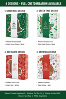 Boîte en papier pour emballage de gâteau sur mesure, décoration de cadeau, boîtes à bonbons de Noël pour chocolats et sucettes