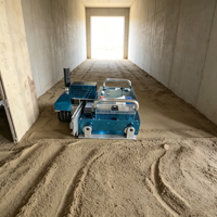 Robot intelligent automatique de nivellement de mortier de ciment pour la construction de bâtiments et le pavage de grandes surfaces