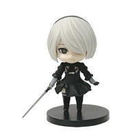 Ensemble de 6 figurines en PVC NieR Automata YoRHa No.2 Type B, style dessin animé, pour les enfants de 8 ans et plus