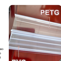Étiquette de prix en PVC XH327 de marque XH pour étagère, type extrusion moulée, haute visibilité, affichage de catégorie de produit