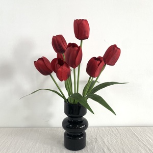 <span class=keywords><strong>EL</strong></span>-01 - Ramo de Tulipanes Artificiales de 9 Cabezas Hechos a Mano de Alta Calidad al por Mayor para Embellecimiento y Decoración - Product Image 2