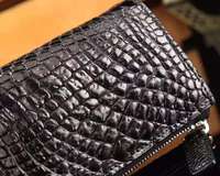 Dompet pria desainer mewah kustom tingkat tinggi casing kunci kulit buaya kualitas terbaik dompet pria