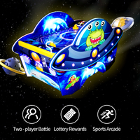 Table de jeu de hockey sur air en métal à monnayeur avec support en anglais pour salles d'arcade, rédemption de tickets et jeu classique
