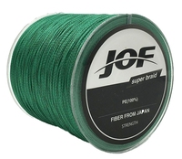 JOF 500M Ligne de pêche tressée PE 4 brins 4-150LB Flottante Fibre Japonaise Multicolore Lisse pour lancer en eau salée Super Braid