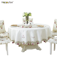 Nappe de Mariage Brodé Fleurie Personnalisée à Faible MOQ, Facile à Nettoyer et Colorée, Vente en Gros