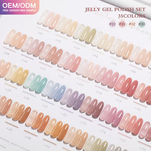 Esmalte de Uñas en Gel UV LED de Diseño, 35 Colores, Textura Cristal Transparente, Larga Duración, No Tóxico, DIY - Product Image 3