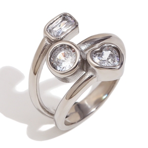 Moda europea y americana, joyería de diseño individualista única, acero inoxidable chapado con oro de 18 quilates geométrico multicapa - Product Image 2