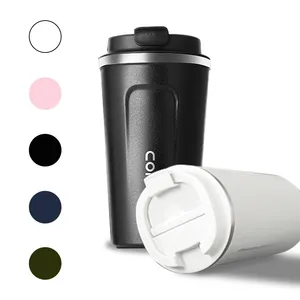 Özel Logo yalıtımlı kahve seyahat kupa çift duvar paslanmaz çelik vakum tumbler kahve kupa bardak