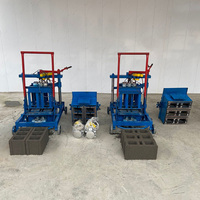 Machine à fabriquer des briques à main - Machine à fabriquer des blocs en terre cuite/ciment à emboîtement 800 pièces/8H