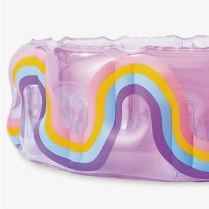 Enfant en bas âge <span class=keywords><strong>piscine</strong></span> arc-en-ciel rond <span class=keywords><strong>gonflable</strong></span> eau jouer <span class=keywords><strong>piscine</strong></span> PVC matériel pour enfants jardin arrière-cour plage tapis de natation - Product Image 3