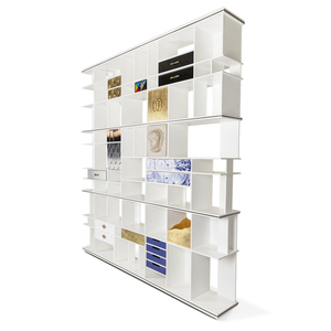Factory Outlet Luxury Italian Villa Furniture <b>Book</b> Shelf Cabinet Bookcase With <b>Box</b> and Drawers DV-COLECCIONISTA-02-BOCAS Colecci - Product Image 1