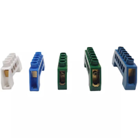 Bloc de bornes sur rail DIN, type pont, pour distribution de terre neutre, connecteur électrique