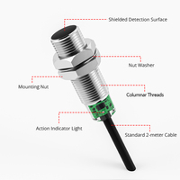 Sensor Proximitas Silinder Berkualitas Tinggi SE-M12N1 dengan Jarak Deteksi 5mm, Struktur Protektif, Saklar Proximitas Logam