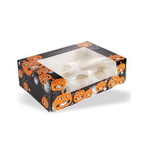 Boîte d'<span class=keywords><strong>emballage</strong></span> de biscuits aux pépites de chocolat Hallowmas Boîte de papier enduit de barre de <span class=keywords><strong>Toblerone</strong></span> au beurre d'arachide avec fenêtre découpée - Product Image 3