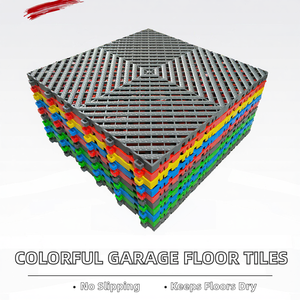 Baldosas Modulares Rígidas de PVC para Piso de Garaje, Coloridas, Encajables, Antideslizantes, Impermeables, con Diseño Gráfico, Tapetes para Piso de Garaje, para Autos - Product Image 2