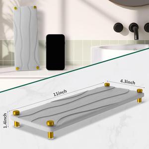 Lavello a secco istantaneo antiscivolo Organizer per bancone da cucina lavello da bagno-soluzione di conservazione per cucina - Product Image 2