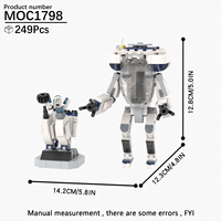 Kits de Ladrillos MOC de Exosuit de Camarón de Aguas Profundas para Creatividad Cinematográfica, Contenedor de Ladrillos DIY, Juguetes de Construcción para Niños MOC1798
