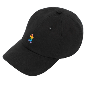 Gorra de Béisbol Negra de 6 Paneles con Bordado de Mickey Arcoíris en el Panel Frontal, Unisex, Casual, Ajustable, Talla Adulto 58-60CM - Product Image 1