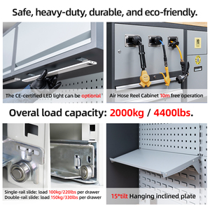 Modulair werkplaatsinrichtingen systemen làm việc băng ghế dự bị công cụ Tủ mô-đun hội thảo xe ô tô hội thảo Maid nhà để xe Hệ thống lưu trữ - Product Image 6