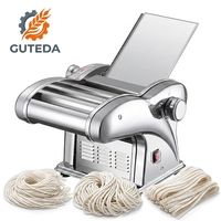 Machine à pâtes électrique compacte de comptoir, petit rouleau à pâte, coupe-nouilles et presse pour la pâte à dumplings et samosas